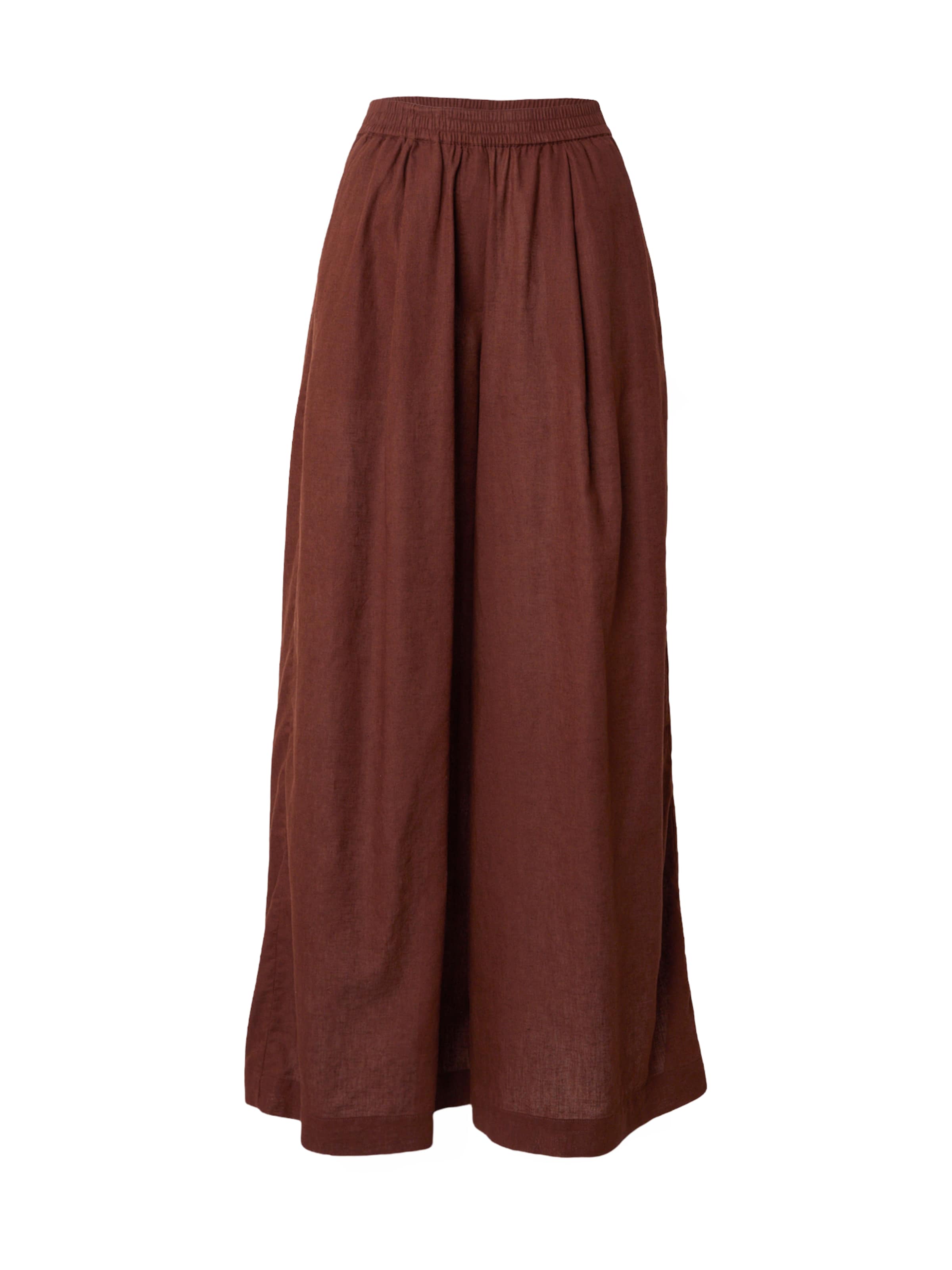 Rich & Royal Pantalon en 34 en chocolat, Vue avec produit