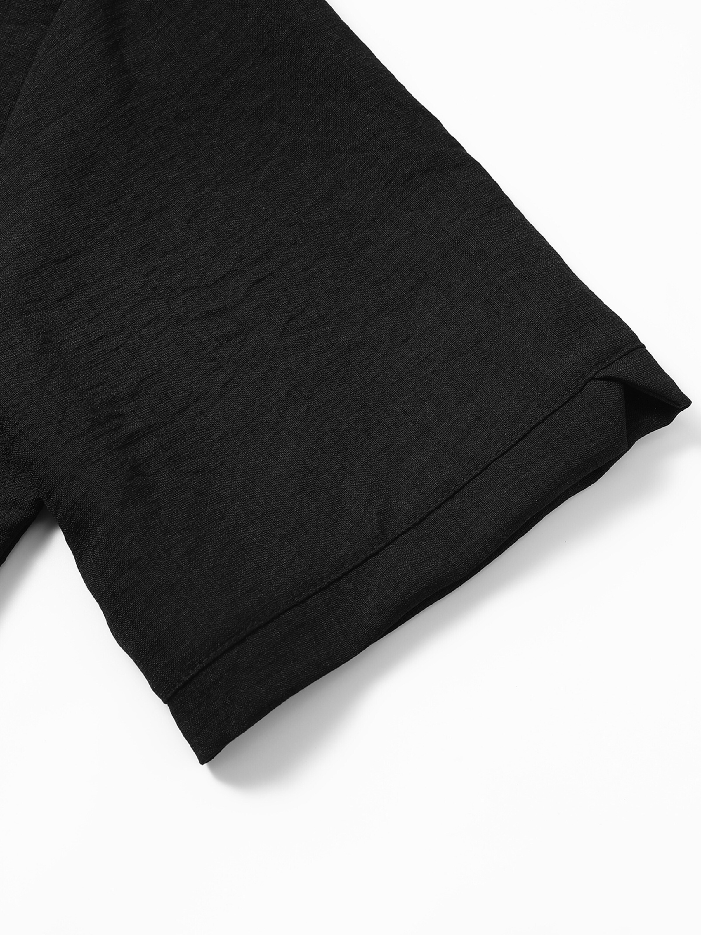 ALLTHEMEN Comfort fit Button Up Shirt 'Leichtmut' in Black