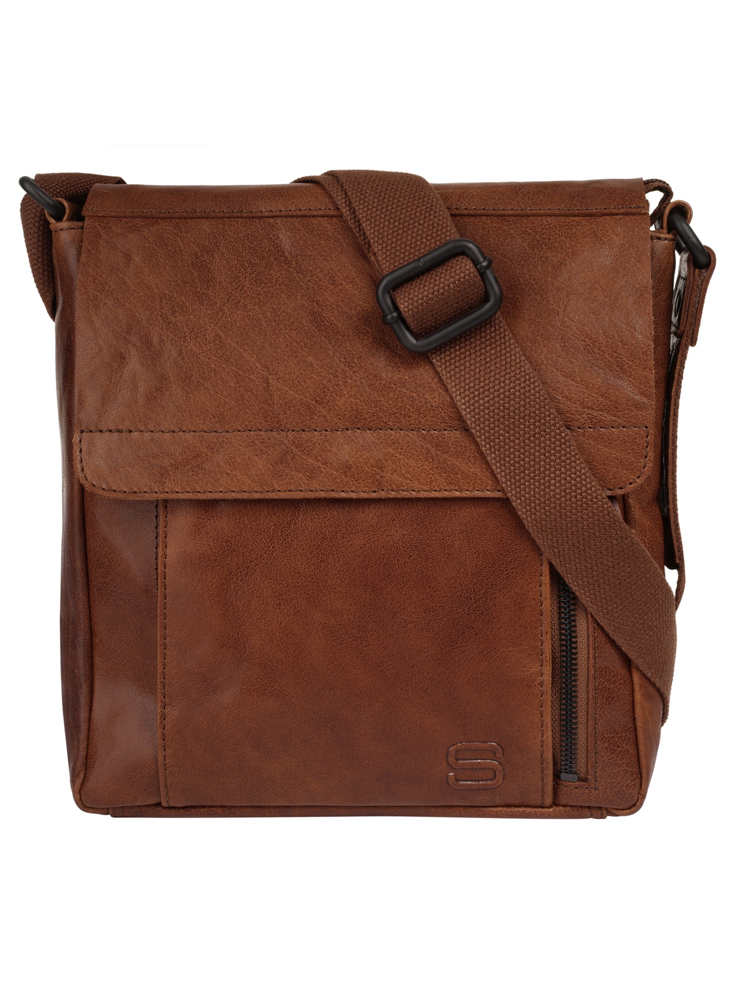 Spikes & Sparrow Crossbody Bag in Brown: front