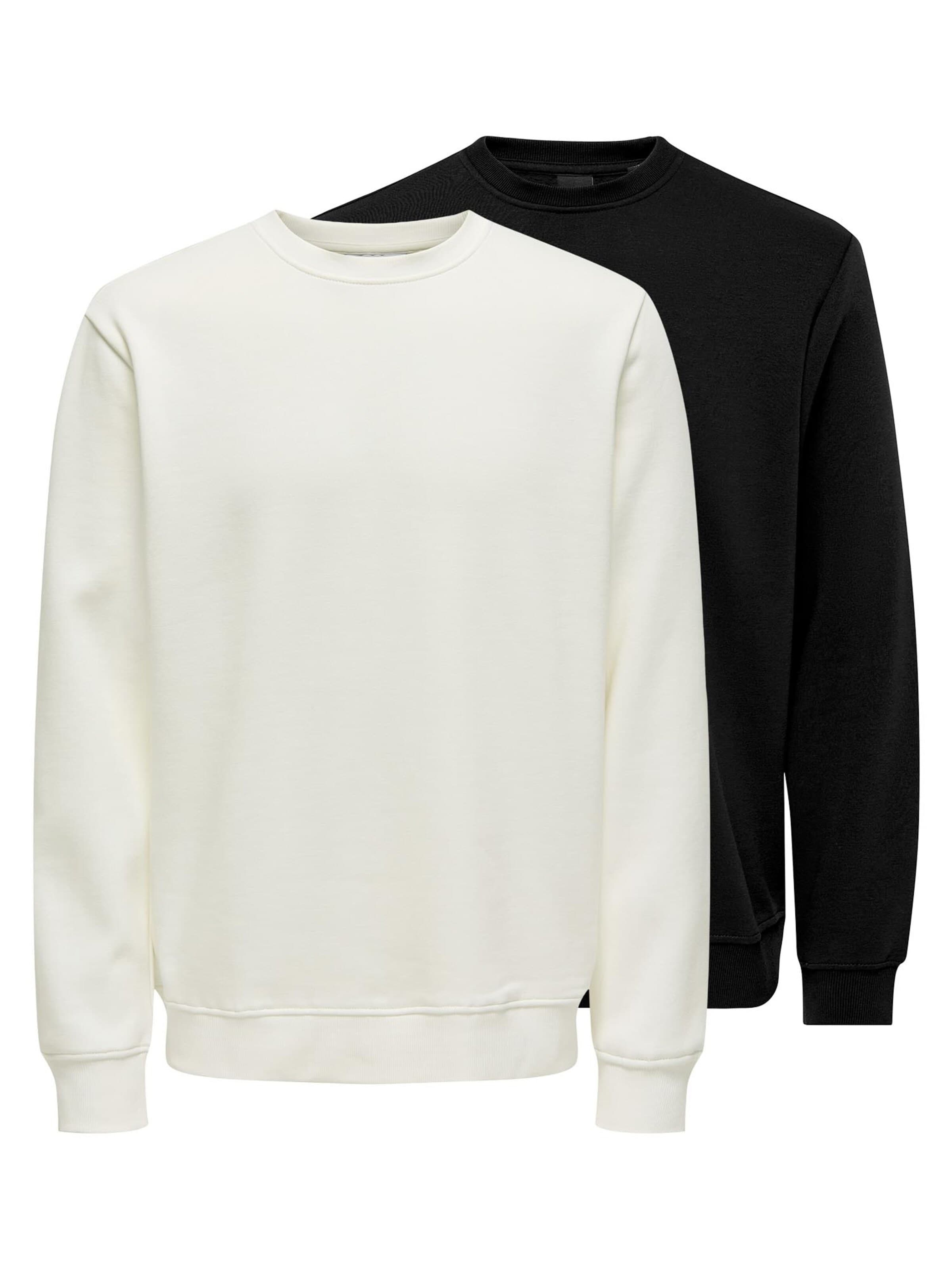 Only & Sons Sweatshirt 'Connor'‌‌‌‌‌‌‌‌ in Schwarz: Vorderseite