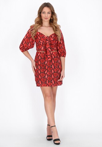 faina - Falda 'Festive' en rojo