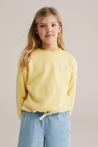 WE Fashion Sweatshirt in Gelb: Vorderseite