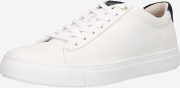 BLACKSTONE Låg sneaker i vit: framsida