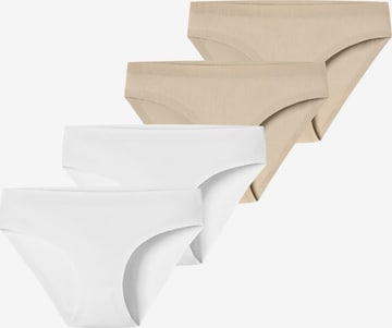 Slip ' Invisible Cotton ' SCHIESSER en beige : devant