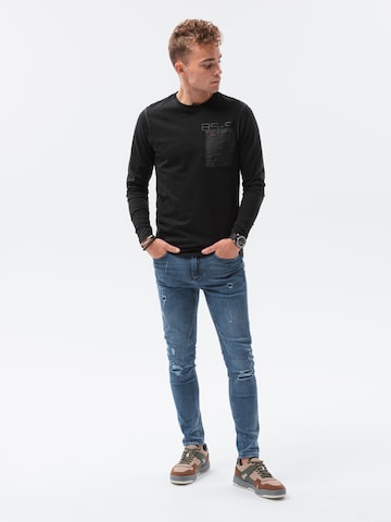 Ombre Shirt 'L130' in Schwarz