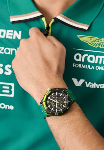 Montre à affichage analogique 'Pit W' Aston Martin Aramco Formula One™ Team en vert