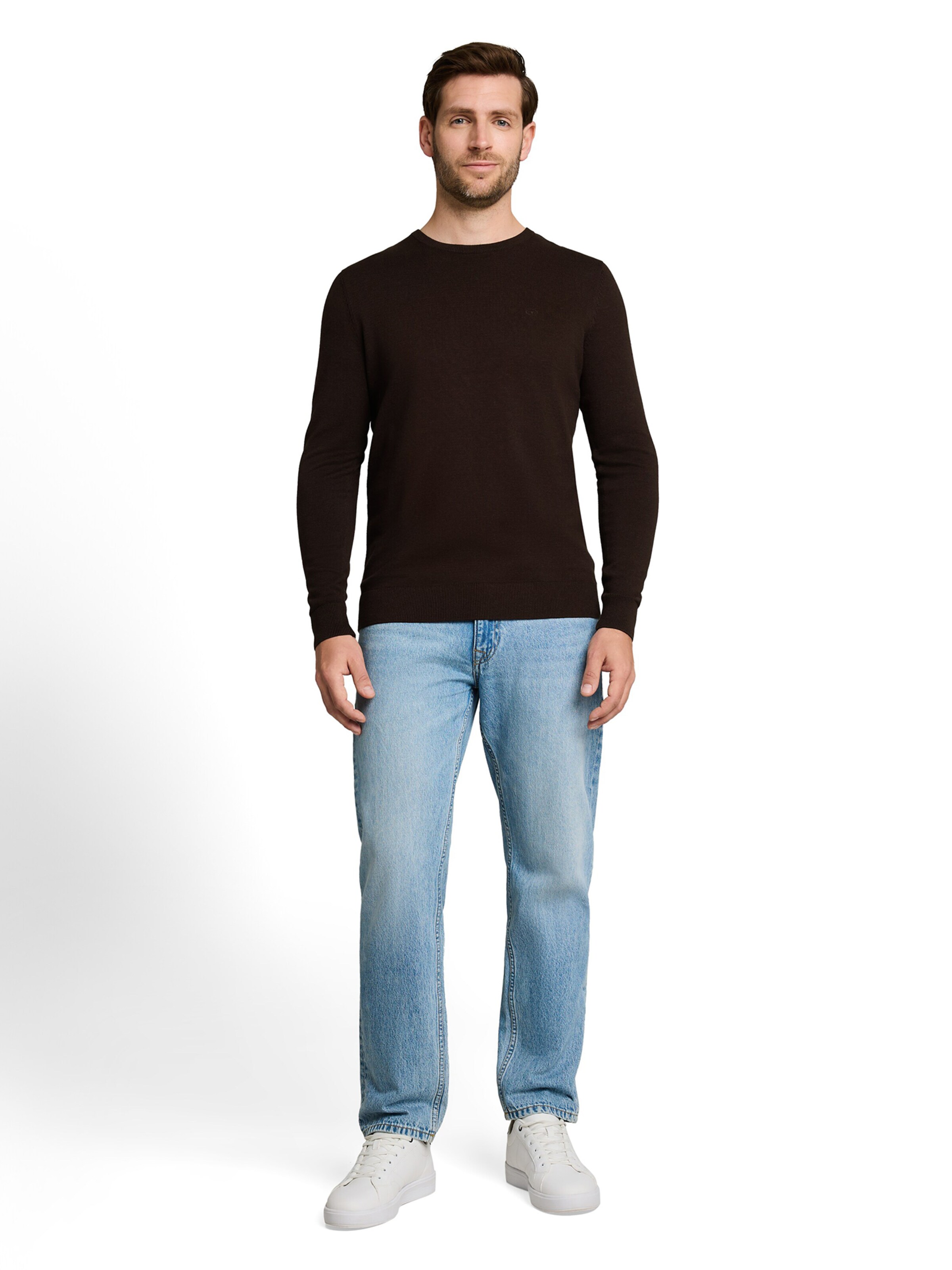 TOM TAILOR Regular fit Trui in Bruin