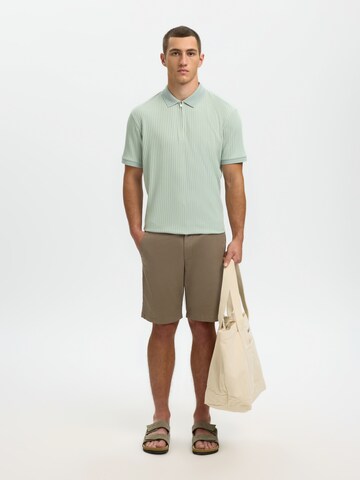 Coupe slim Pantalon chino 'SLHMILES' SELECTED en marron