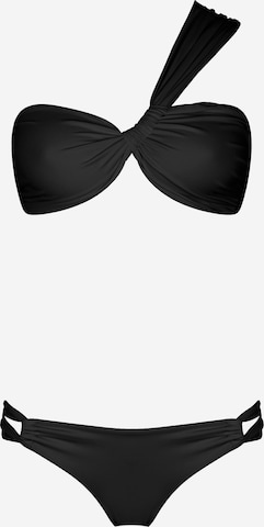 SEA ME SWIM Bikini 'BORA BORA' in Black: front