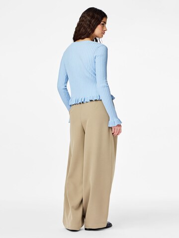 PIECES Gebreid vest 'PCRagnhild' in Blauw