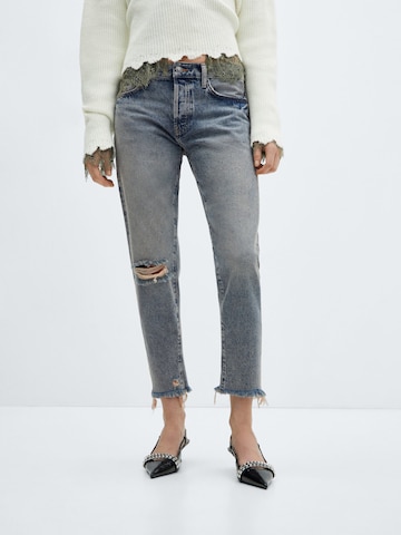 MANGO Loose fit Jeans 'Tokio' in Blue: front