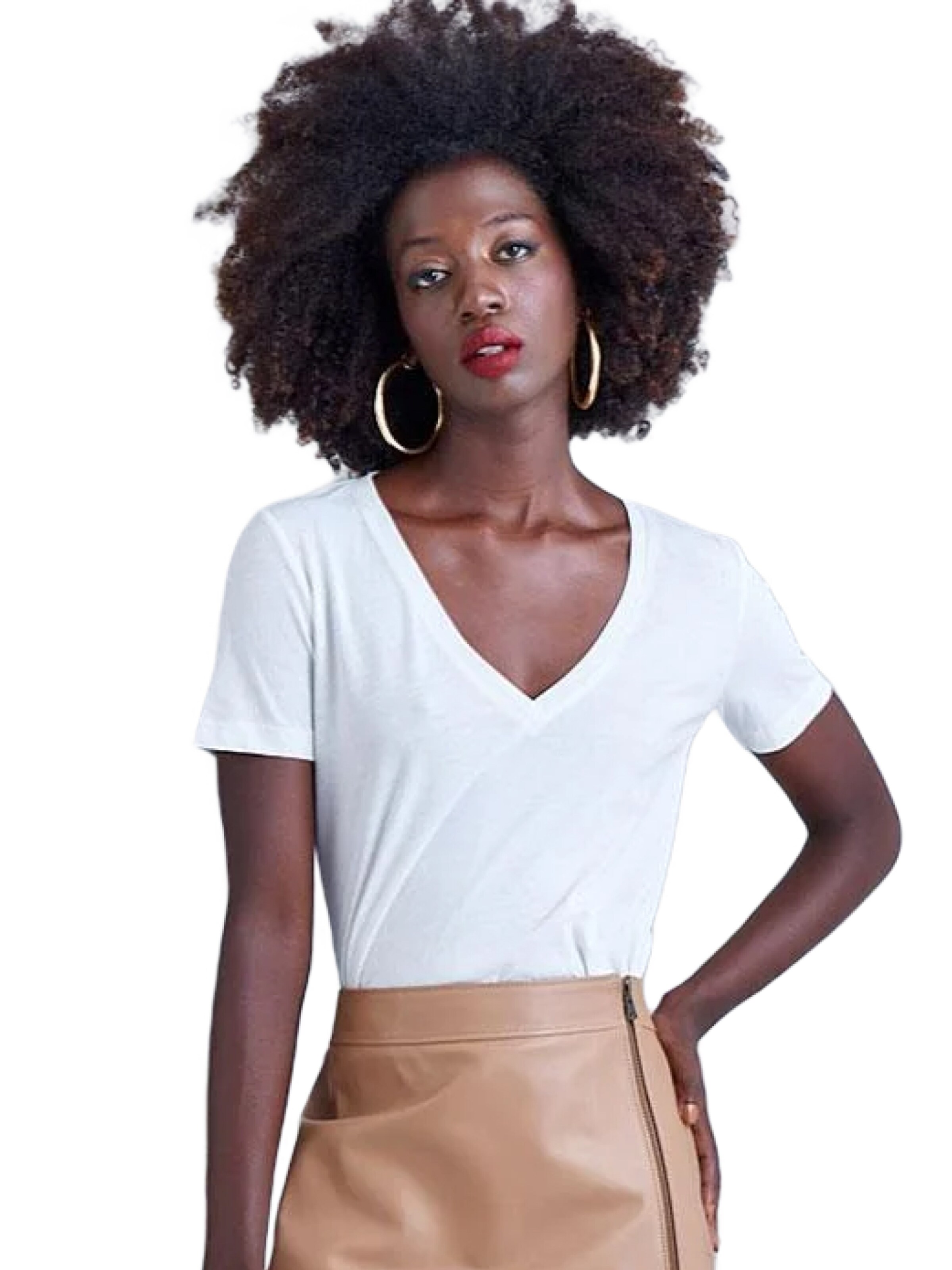 T-shirt Rivus en blanc : devant