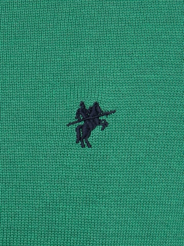 DENIM CULTURE Gebreid vest 'Lorenz' in Groen