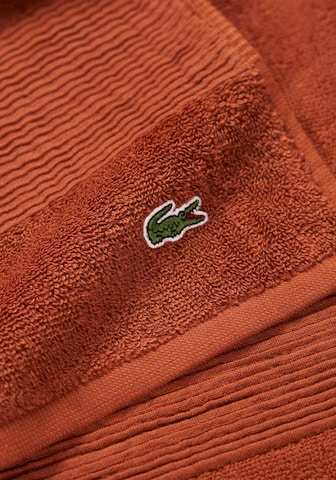 LACOSTE Gästehandtuch 'L LE CROCO' in Braun