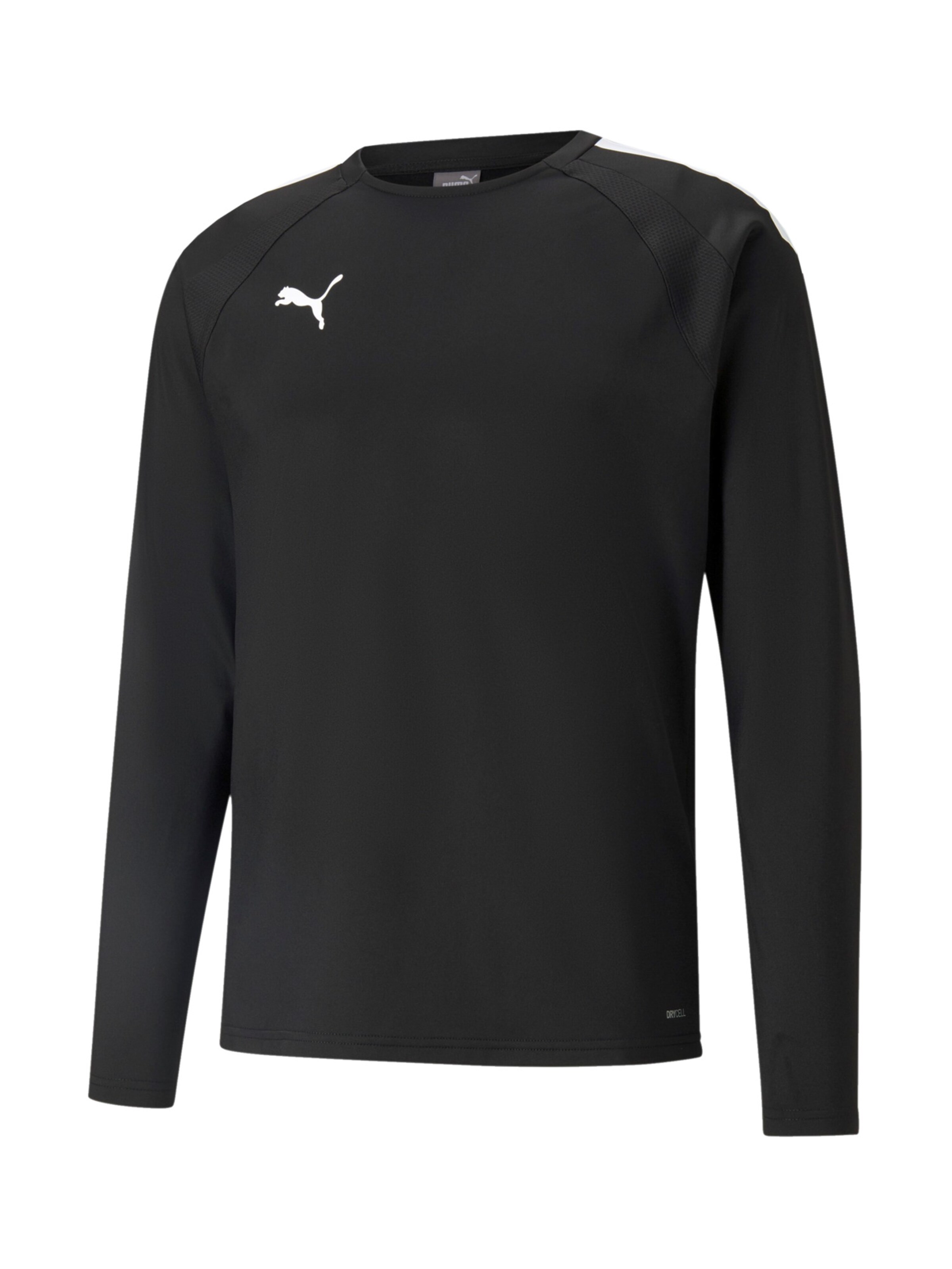 PUMA Sportsweatshirt 'TeamLiga' in Schwarz: Vorderseite