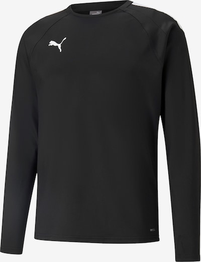 PUMA Toiminnallinen paita 'TeamLiga' koossa S värissä musta / valkoinen, Tuotenäkymä