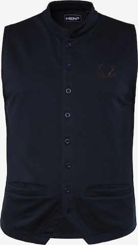 Men Plus Traditional vest in Blue: front