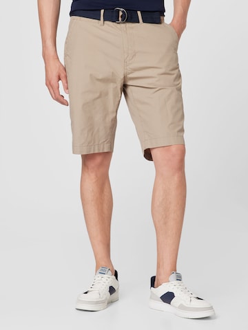 Petrol Industries Chino Pants in Beige: front