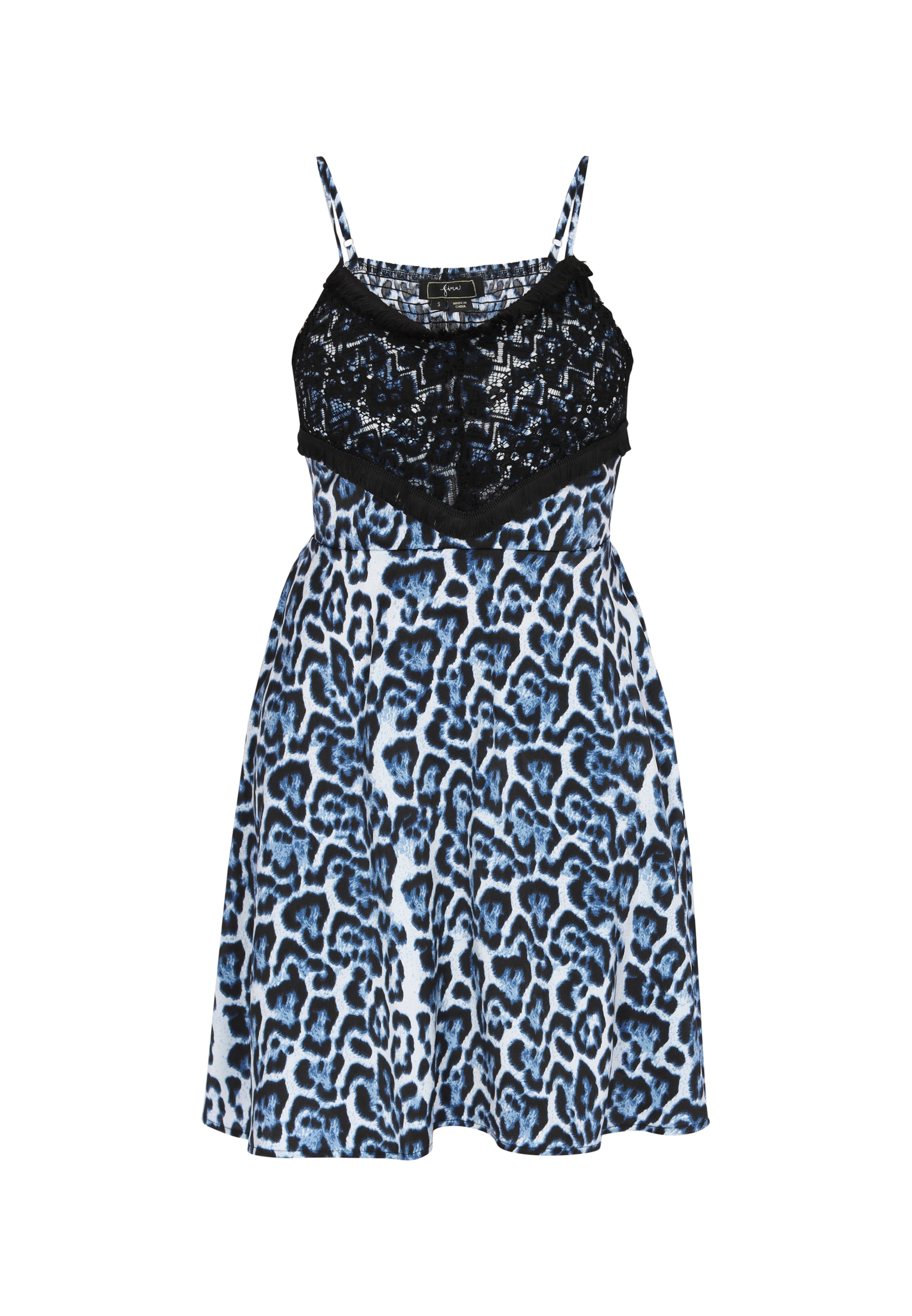 faina Dress 'Festive' in Blue: front