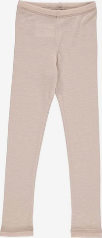 Coupe slim Leggings Müsli by GREEN COTTON en beige : devant