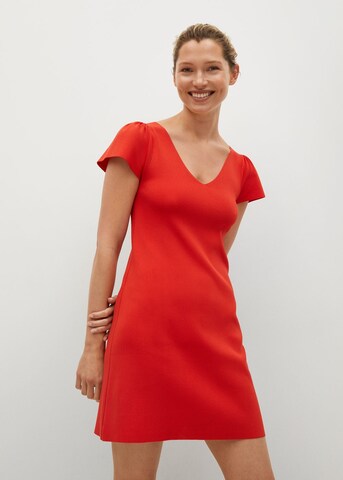 MANGO Sukienka w kolorze czerwony: przód