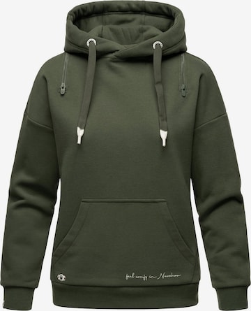 NAVAHOO Sweatshirt 'Zuckerbärchen' in Green: front