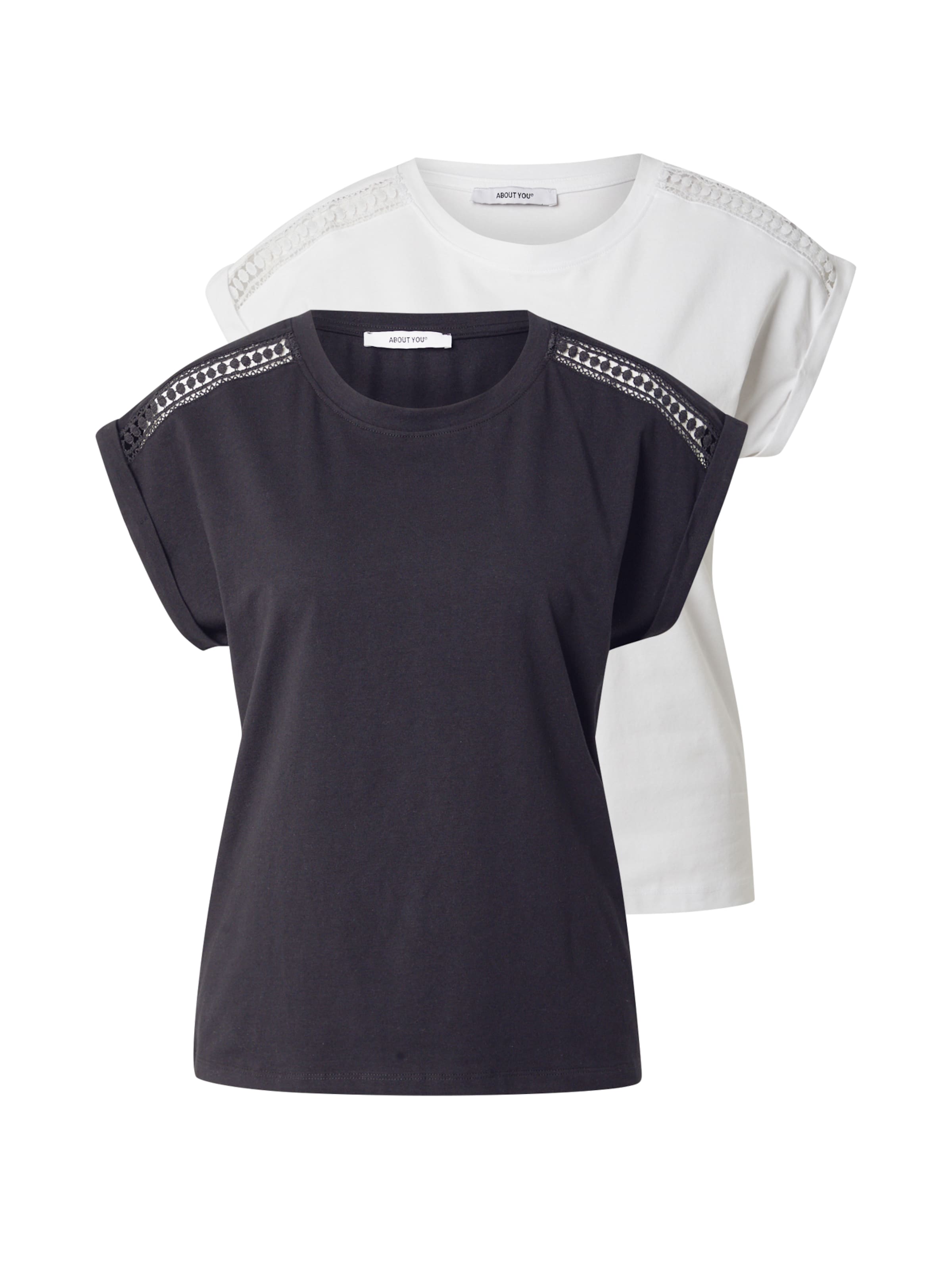 Tricou 'Elisa' de la ABOUT YOU pe negru: față