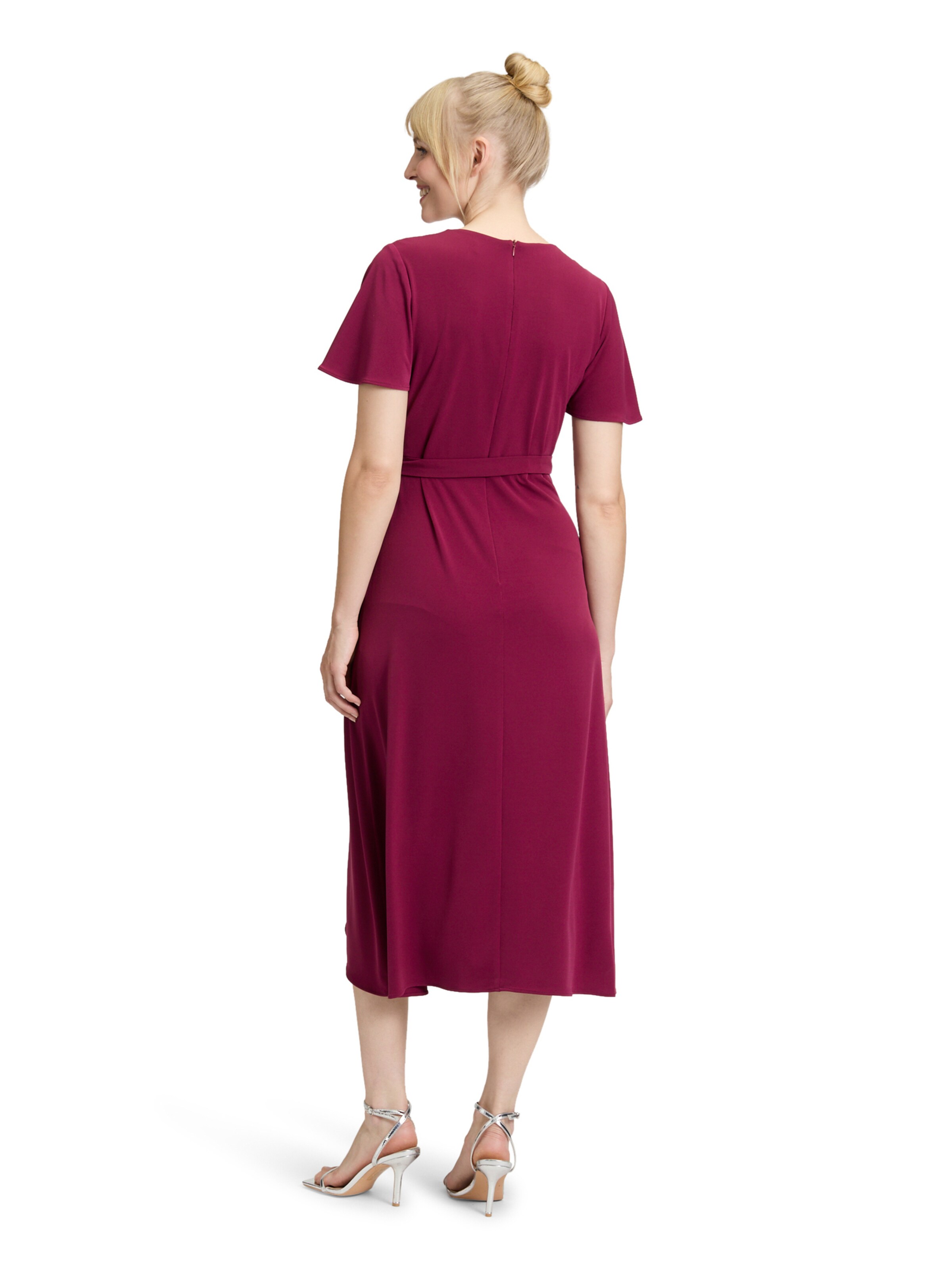 Vera Mont Jerseykleid kurzarm in Rot
