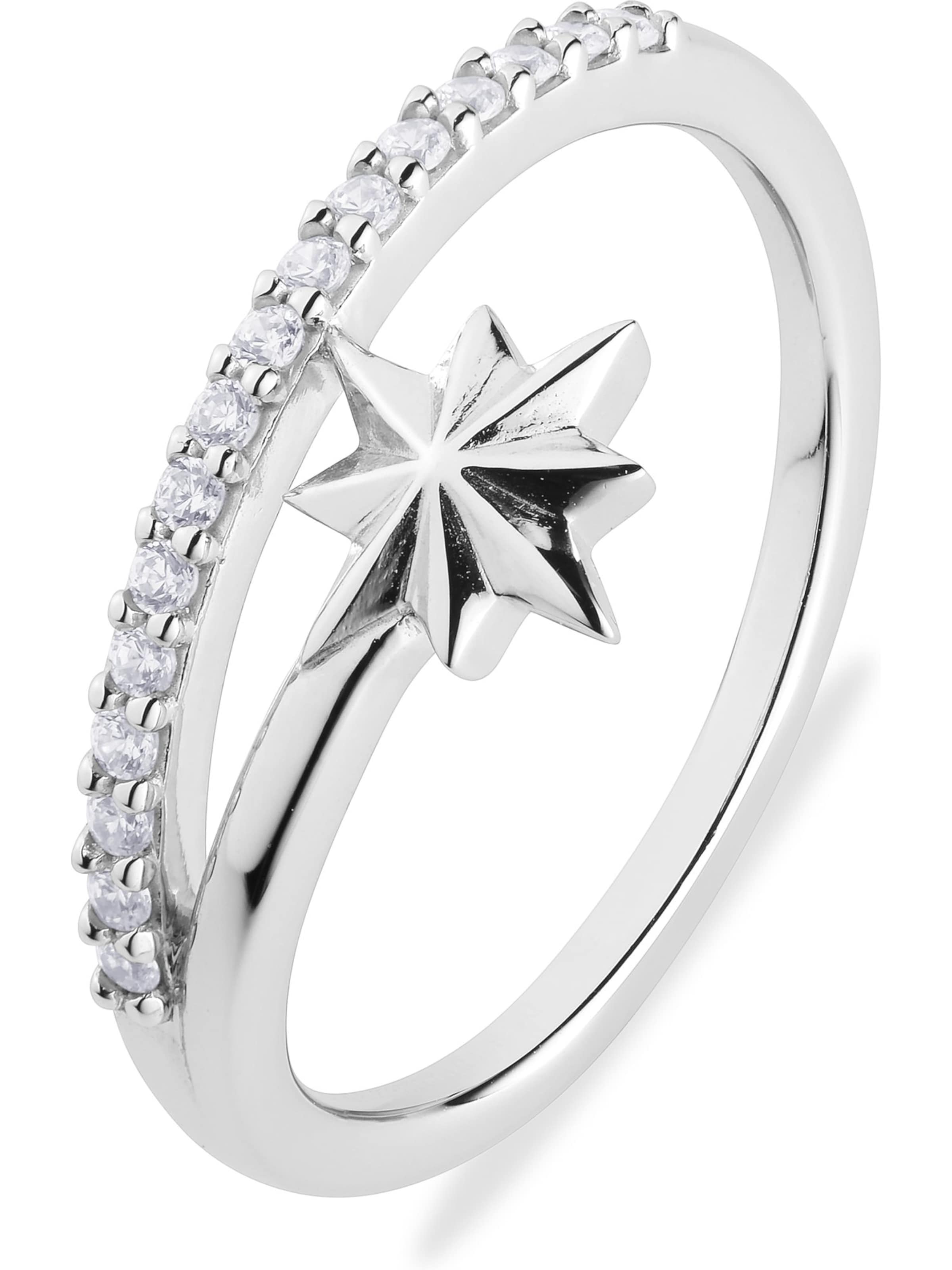 Guido Maria Kretschmer Jewellery Ring in Silver / Transparent, Item view