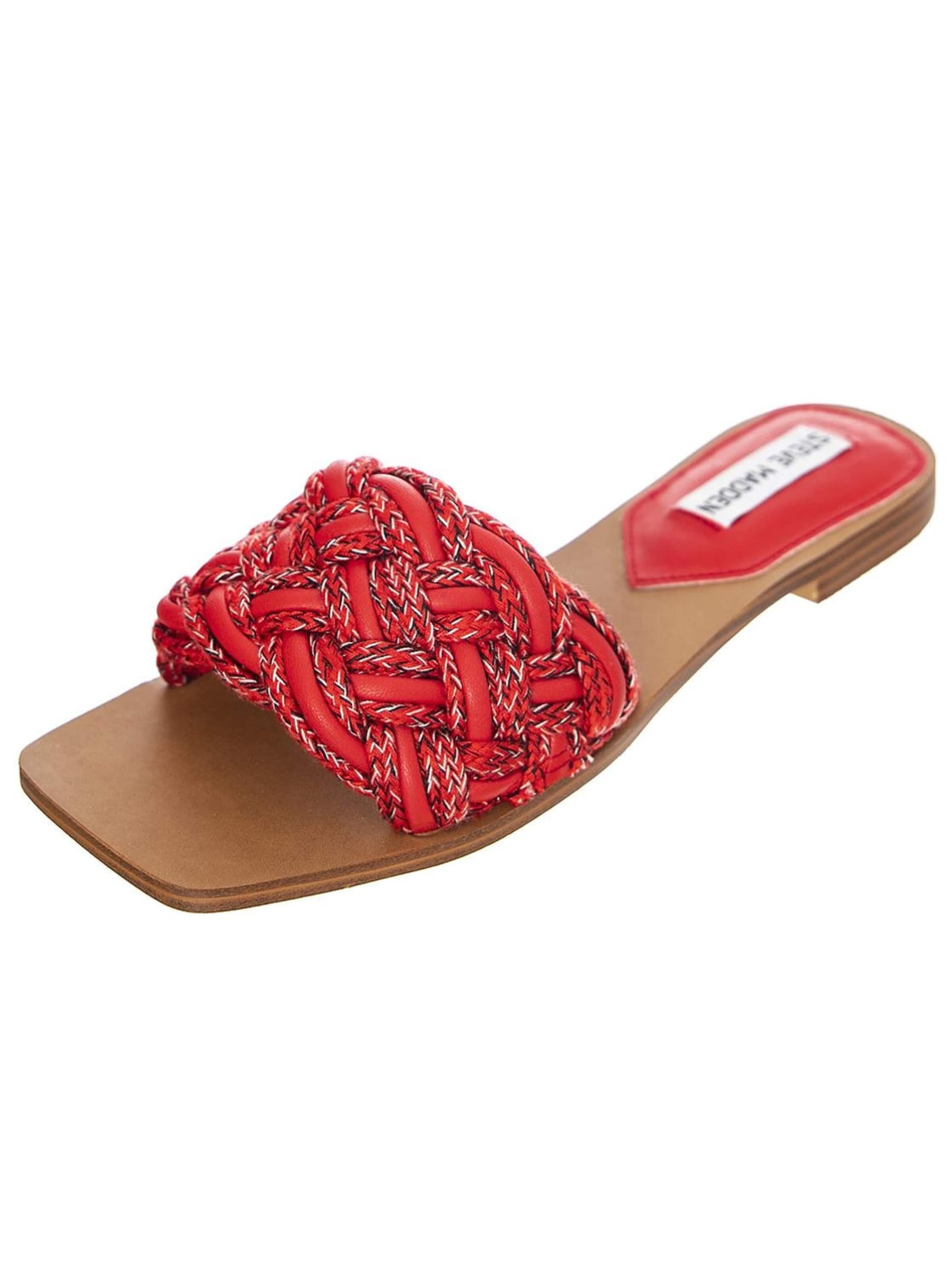 STEVE MADDEN Klapki 'Womens Nightfall Red Multi Sandals' w kolorze czerwony: przód