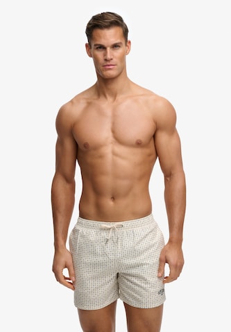 Superdry & Co Board Shorts in Beige