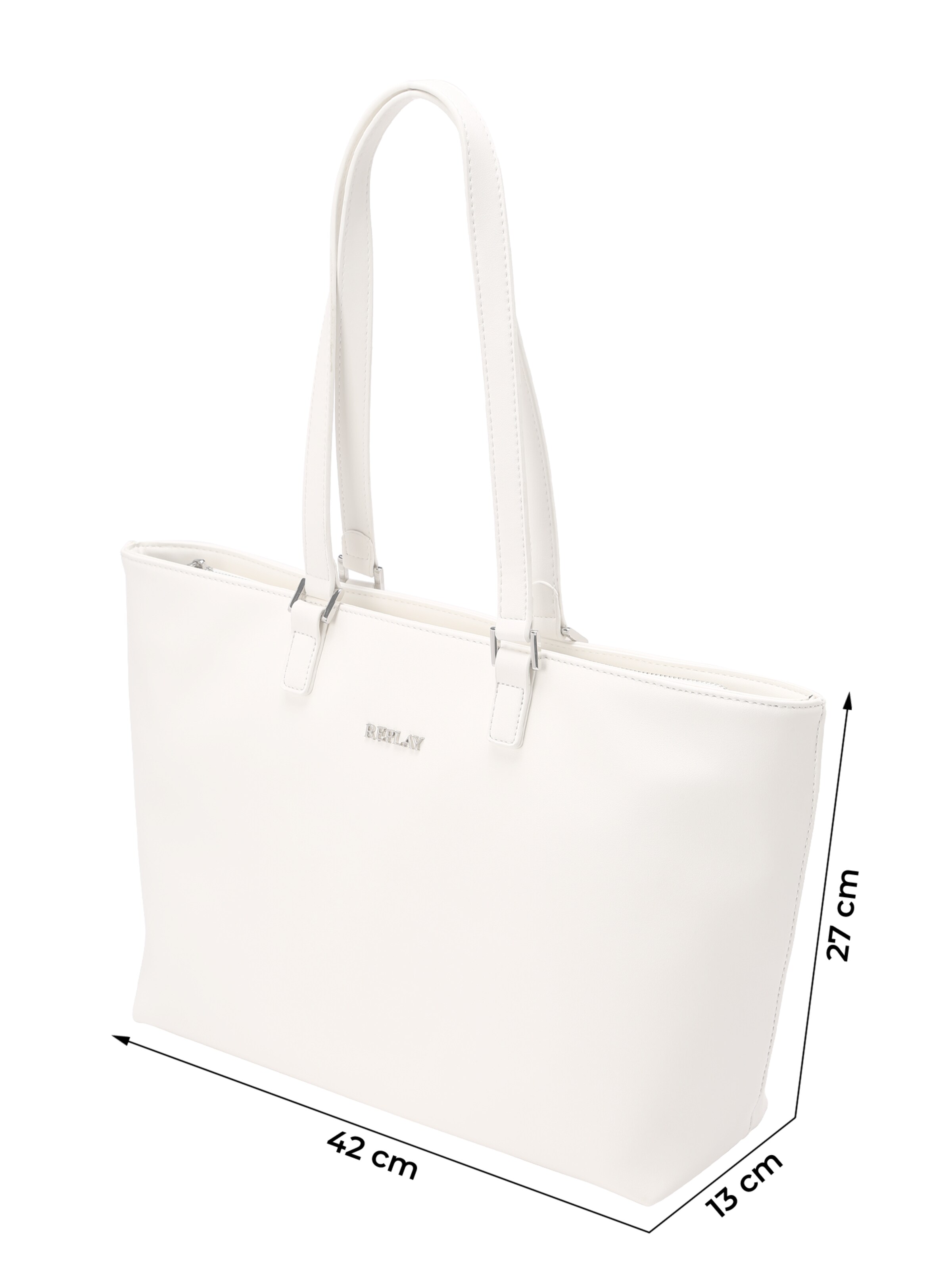 REPLAY - Shopper en blanco