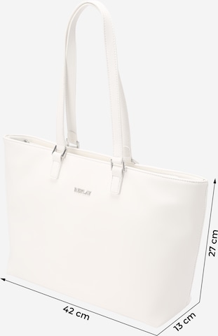 REPLAY Shopper in White