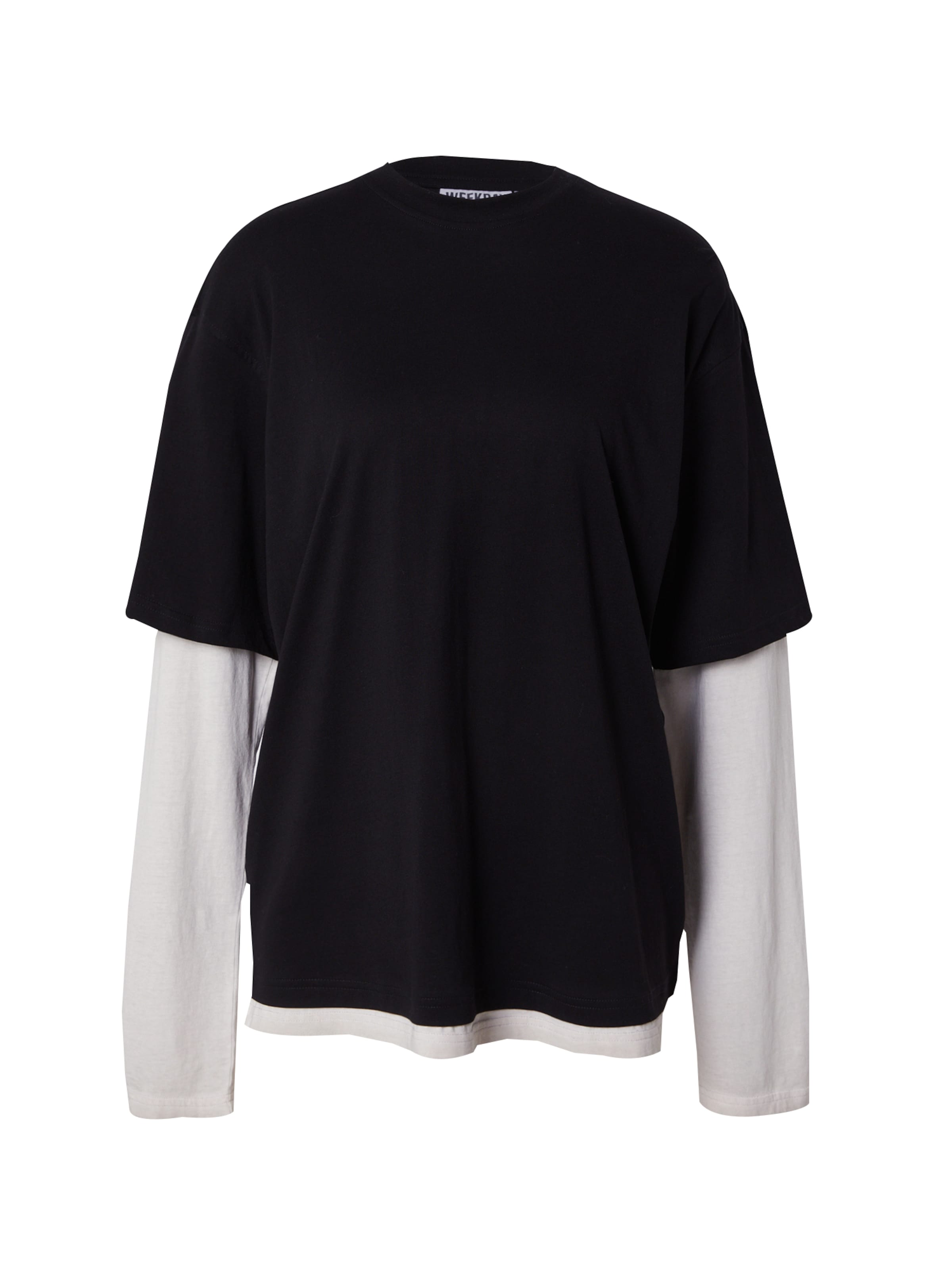 WEEKDAY Футболка 'Sarah' в Черный: спереди