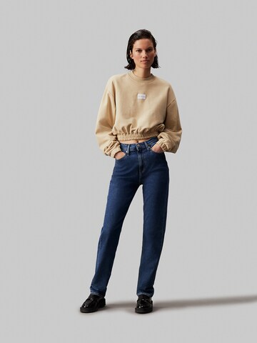 Calvin Klein Jeans Sweatshirt in Beige