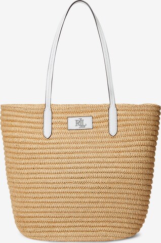 Cabas 'Brie' Lauren Ralph Lauren en beige : devant