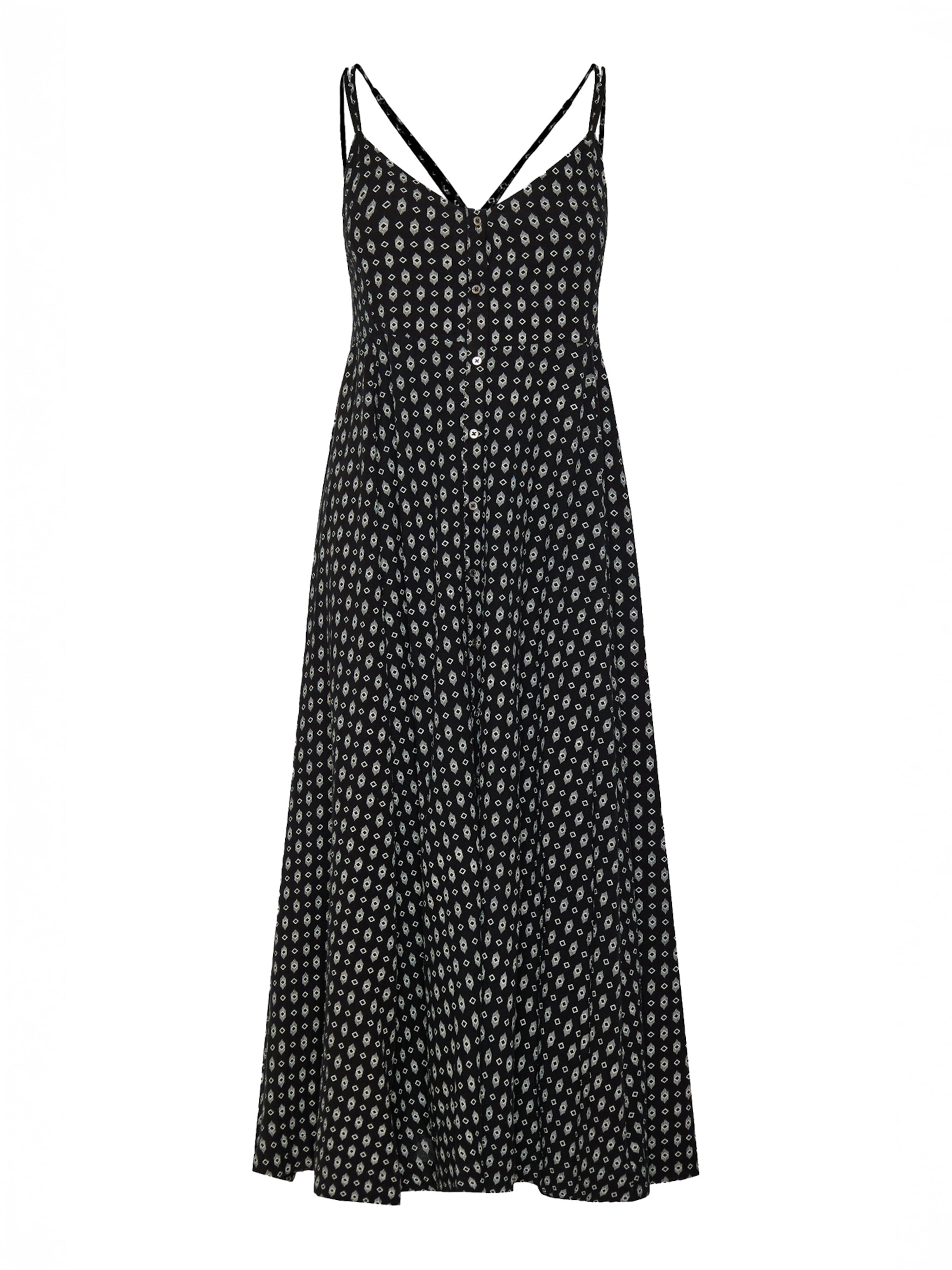 Funky Buddha Šaty – černá: přední strana