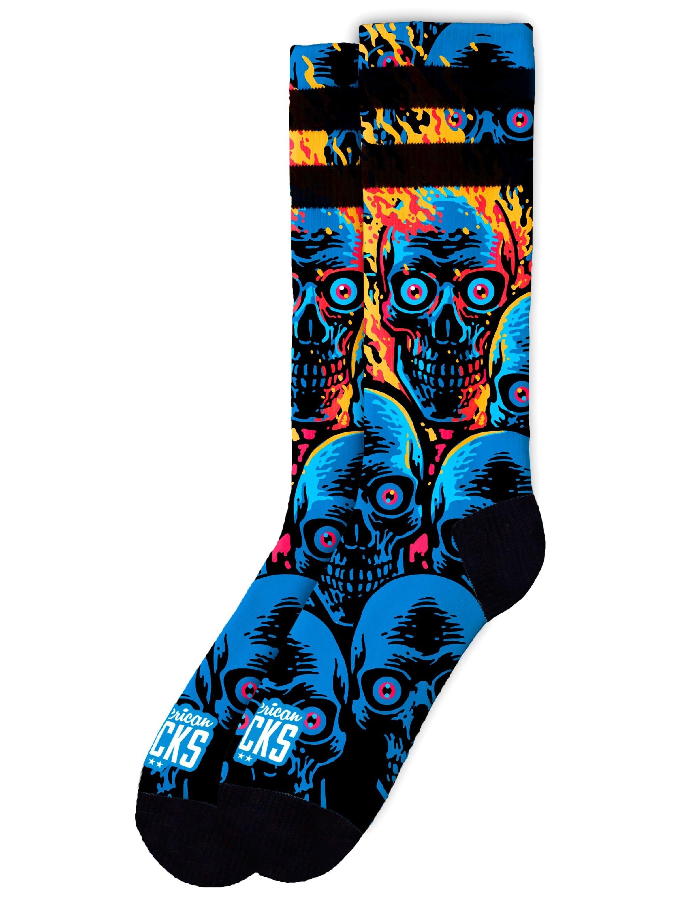Calzino 'Knucklehead' di American Socks in blu: frontale