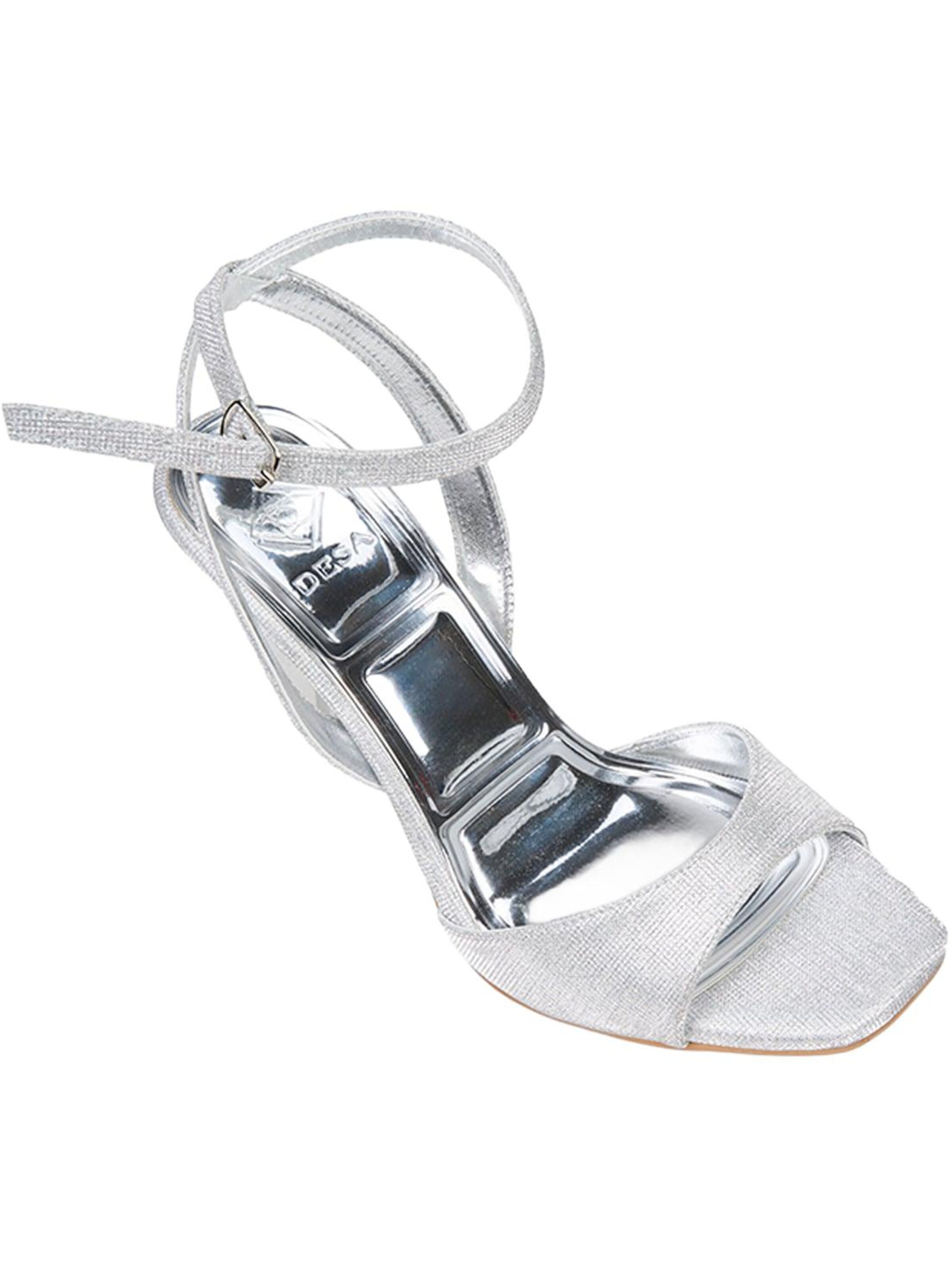 Desa Strap Sandals 'Pumps' in Silver
