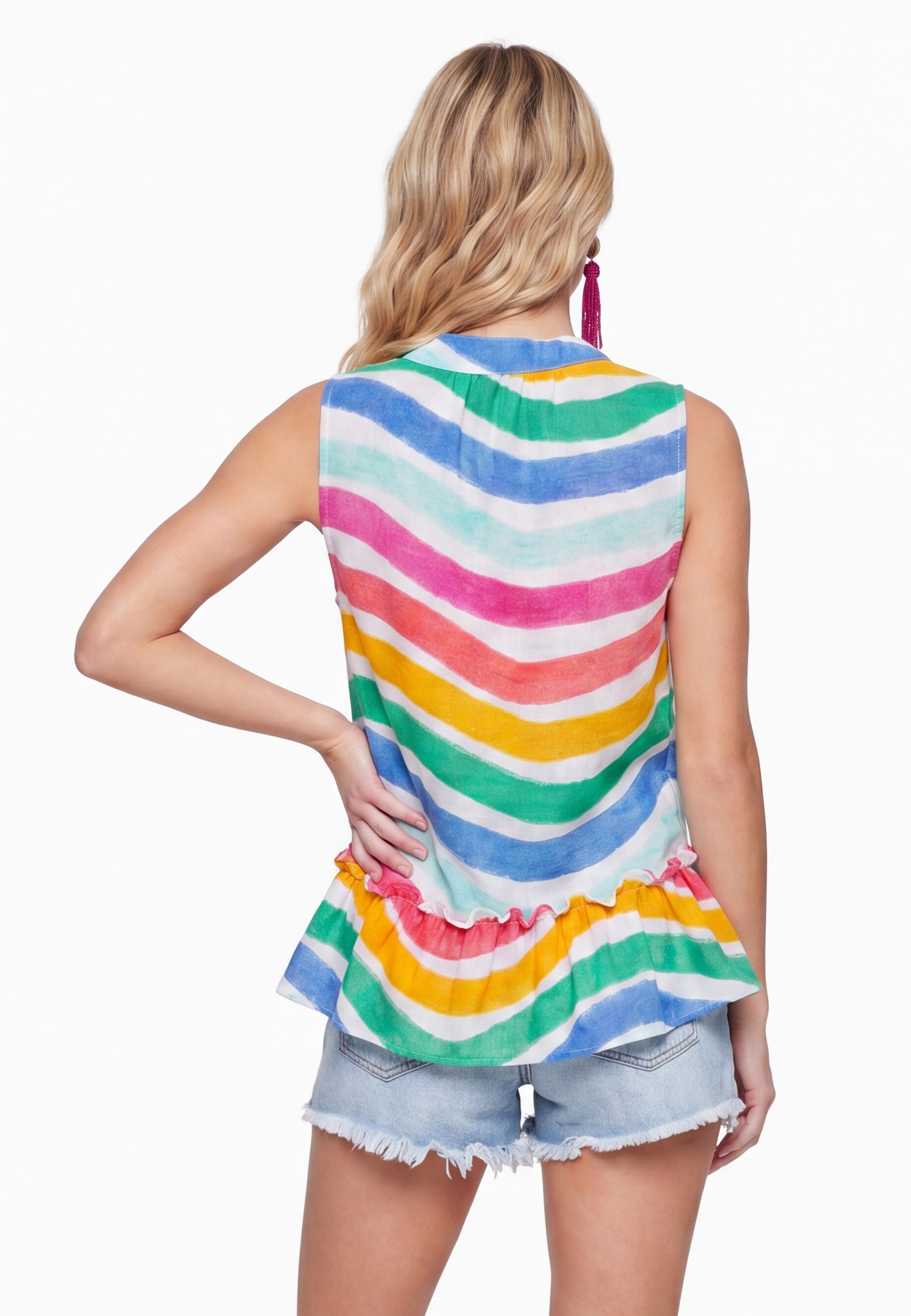 IZIA - Top 'Boho' en rosa