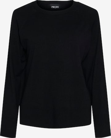 PIECES Kampsun 'PCSIA', värv must: eest vaates