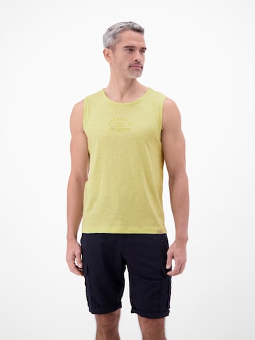 LERROS Luftiges Tanktop aus Baumwolle mit trendigem Slogan-Print in Gelb: Vorderseite