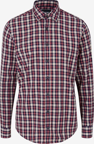 JOOP! Jeans Button Up Shirt 'Hanson' in Red: front