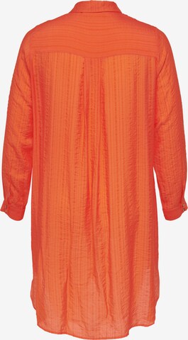 ONLY Carmakoma Shirt Dress 'Vanda' in Orange