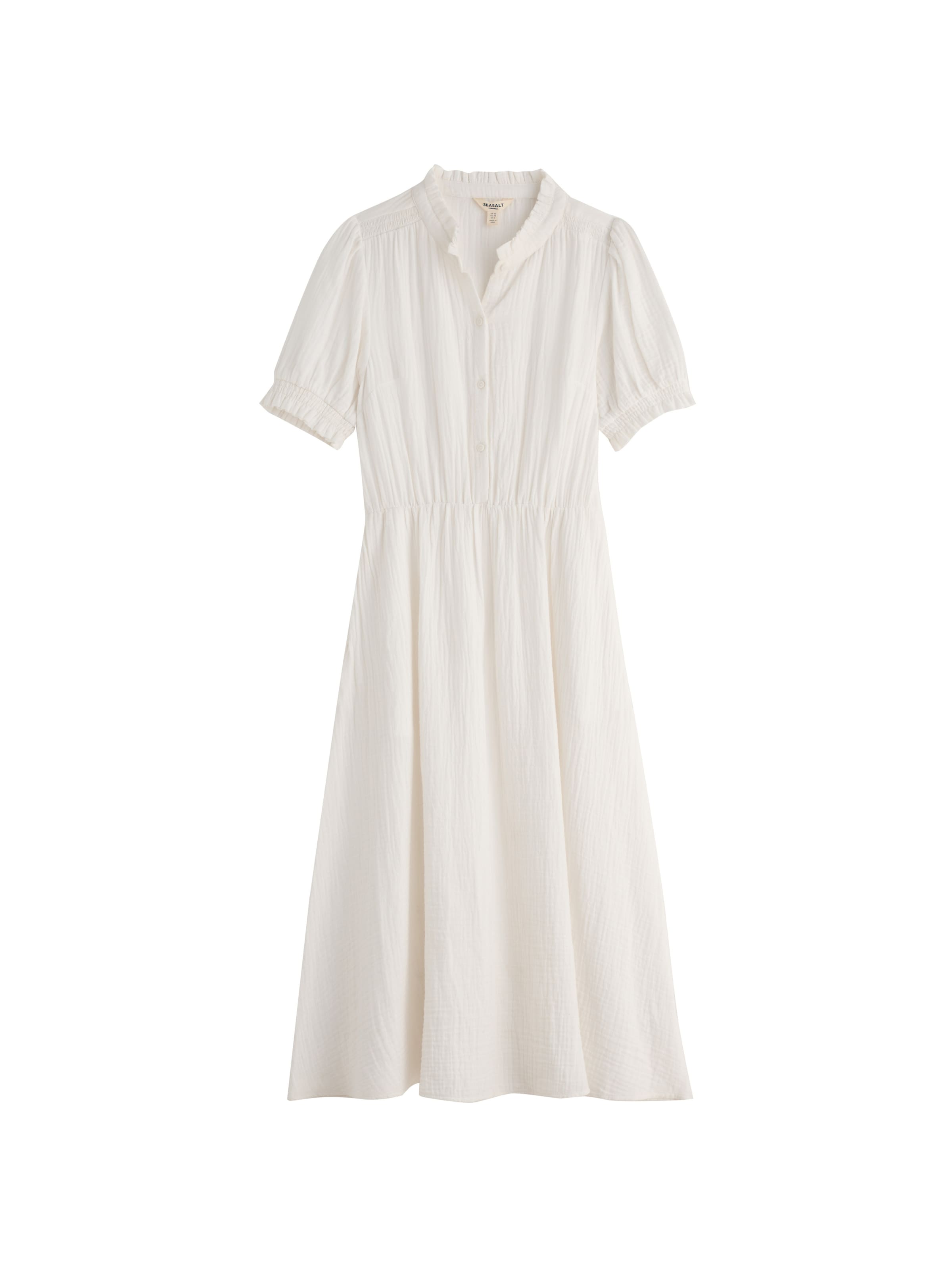 Seasalt Cornwall Kleid 'Shore Path' in Weiß: Vorderseite