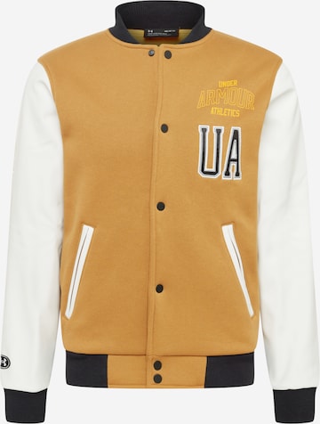 UNDER ARMOURSportska jakna - smeđa boja: prednji dio