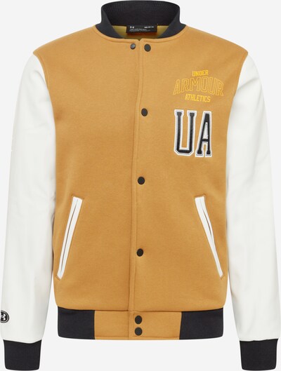 UNDER ARMOUR Sportska jakna u noćno plava / smeđa / zlatno žuta / bijela, Pregled proizvoda