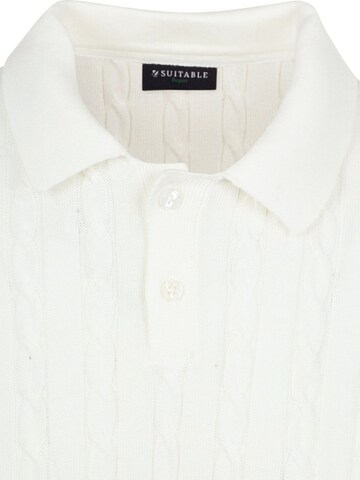 Suitable Shirt 'Drop Needle' in Wit