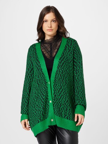 Cardigan 'FIA' Zizzi en vert : devant