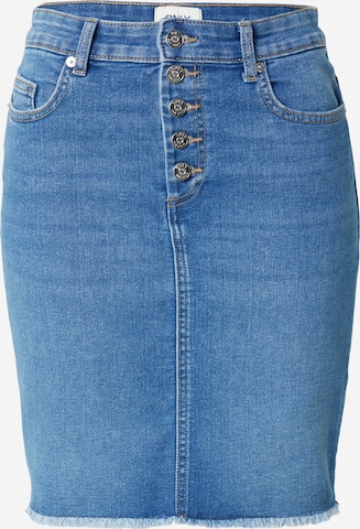 Jupe 'ONLHush' ONLY en bleu : devant